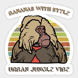 Baboon Sticker